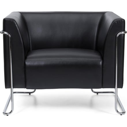 CURACAO | 1-Zits - Gestoffeerde fauteuil Zwart