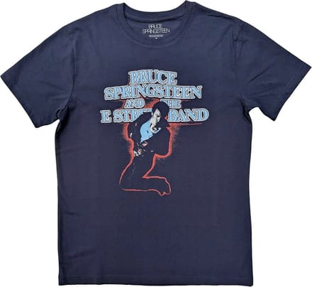 Bruce Springsteen - The E-Street Band Heren T-shirt - M - Blauw