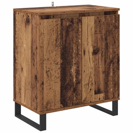 vidaXL - Dressoir - Oud - Hout - 60 - x - 35 - x - 70 - cm - Bewerkt - hout