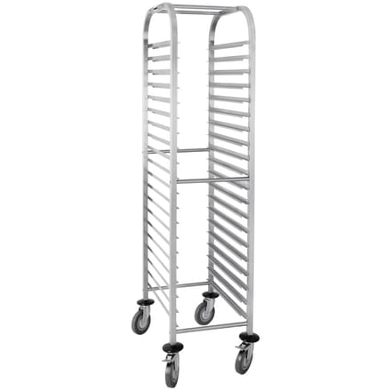Vogue Gastronorm rek trolley met 20 niveaus