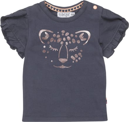 Dirkje-Girls T-shirt ss-Dark blue - maat 86