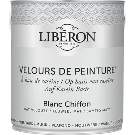 Liberon Velours De Peinture Muurverf - Mat - Blanc Chiffon - 2,5l