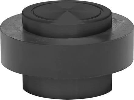 AXA Deurstopper (model FS48) Mat zwart RVS met rubber: Vloermontage.