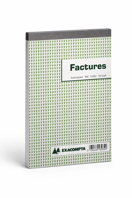 Exacompta - Facturen - Doorschrijfformulier - Franstalig