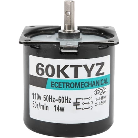 AC Synchrone Motor 14W 2-weg Hoge Torsie Permanente Magneet Centrale As Beugel