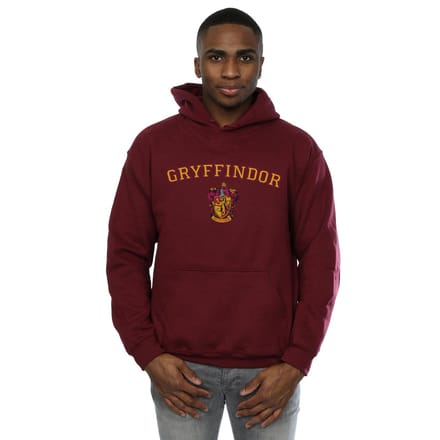 Harry Potter Heren Gryffindor Crest Hoodie (Bourgondië)