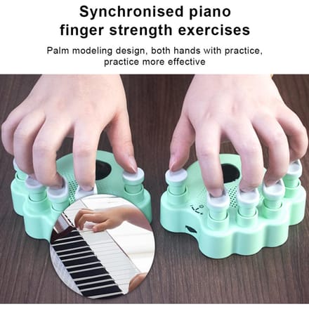 2 Stuks Piano Handvorm Corrector Handversterker Houding Correctie Gereedschap Piano Accessoires Ingebouwde Geluidsbron Met zwart