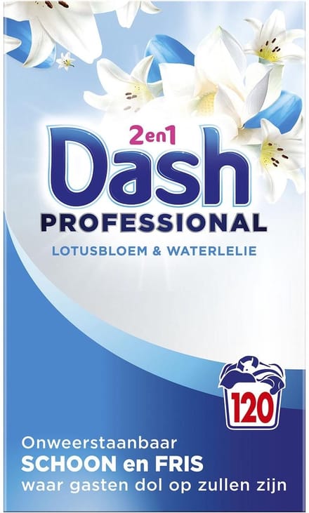 Dash Professional 2 in 1 Formula Fleurs de Lotus & Lily waspoeder 6,6 kg 120 wasbeurten (8006530273657)