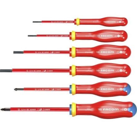 Facom SET VAN 6 1000V schroevendraaiers - ATDVE.J6PB