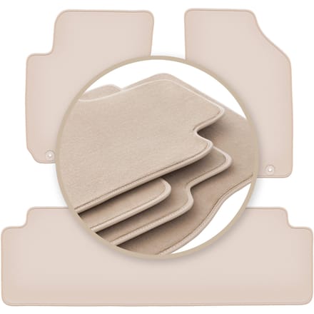 PREMIUM beige vloermatten voor: Kia Sportage II SUV 2004-2010