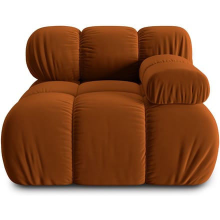 Modulair-hoekelement Tropea rechts velvet | Milo Casa