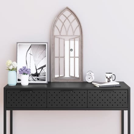 vidaXL - Spiegel - 70x30 - cm - ijzer - zandkleurig