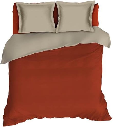 Romanette Comtesse Dekbedovertrek - Extra breed - 260x200/220 cm - Rooibos/Sand