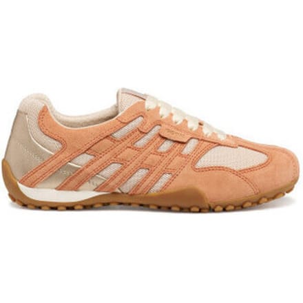 GEOX SNAKE ORIGINAL DAMES Sneakers - MELKWIT/ROZE BEIGE - Maat 36