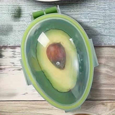 Herbruikbare Avocado Bewaarbak - Plastic Klapdeksel Verse Pod Voor Avocado, Multifunctioneel, Vaatwasmachinebestendig one-size groen