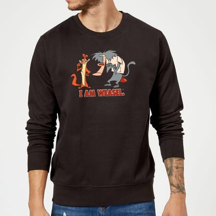 I Am Weasel Characters Sweatshirt - Black - S