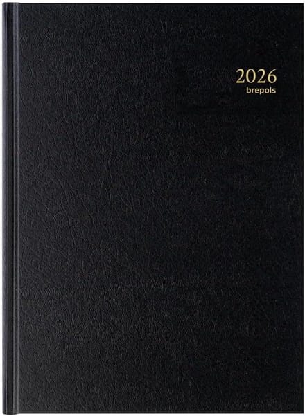Dagplanner Agenda - Weekplanner Jaarplanner - Planning Maken - 2 Pagina's Per Week - A4 Formaat - Zwart