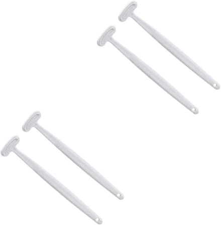 Tongreiniger Set - Mondverzorging Tools - Frisse Adem - 3-Laags Schraper - 4 Stuks - Wit