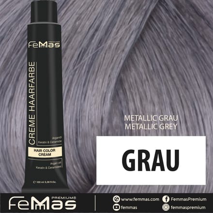 Femmas (Grijs) - Haarverf - Metallic - 100ml