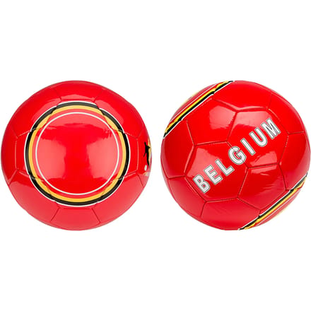 Avento Voetbal Glossy - Belgium - Rood/Geel- Maat 5 -⌀ ca. 22 cm