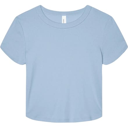 Bella+Canvas Women´s Micro Rib Baby Tee BL1010 - Solid Baby Blue Blend - M