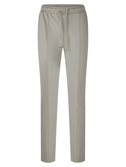 Enkellange slim fit jerseybroek Van BASLER beige