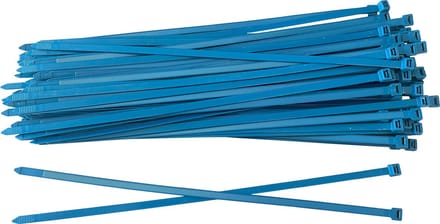 Kortpack - Detecteerbare kabelbinders - 200mm x 3.5mm - Blauw - 100 stuks - (099.2003)