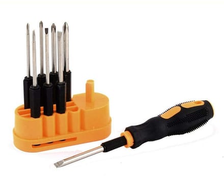 Shopcentral - Flat Phillips Schraubendreher - Mini Precision Set - Ergonomisch - Stalen Bladen - Multi-Functioneel - Voor Algemene Reparaties - 8-delig..