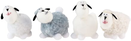 Paasdecoratie schapen tafeldecoratie decoratieve schapenfiguren 7,5cm
