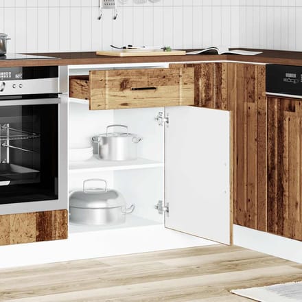 vidaXL - Onderkast - Lucca - bewerkt - hout - oud - houtkleurig