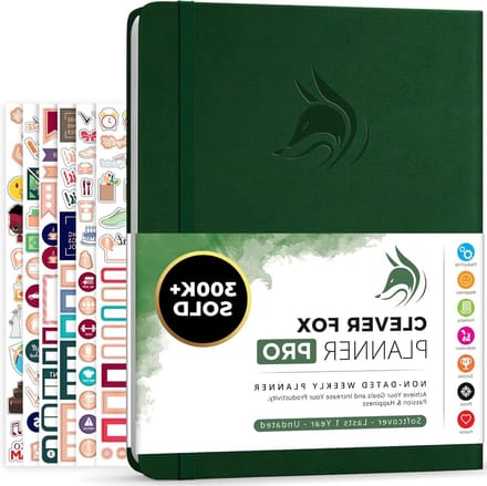 Life Planner - Organizer Agenda - Productiviteit Verhoging - Ongedateerd A4 Formaat - Bos Groen