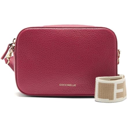 COCCINELLE Leren Schoudertas Tebe Crossover Bag Sangria (rood)paars