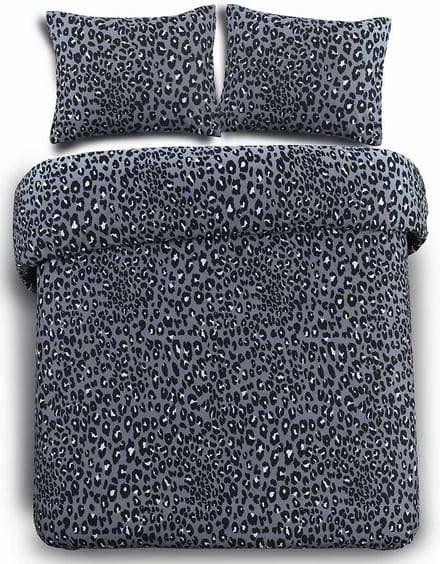 Day Dream Panter - Dekbedovertrek - Eenpersoons - 140x200/220 cm - Grijs