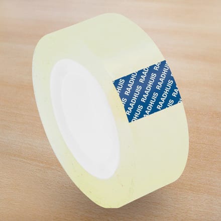 Plakband Raadhuis Transparant 19 mm x 33 m voor B1 Afrolapparaat