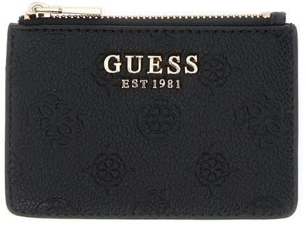 GUESS kaarthouder Ella Logo SLG Credit Card Case Black Logo zwart