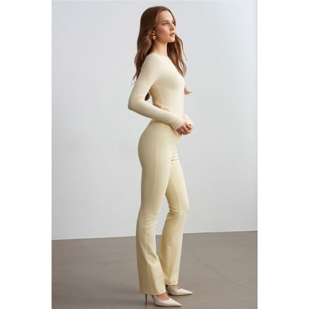Vrouwen Recht Gesneden Crepe Broek