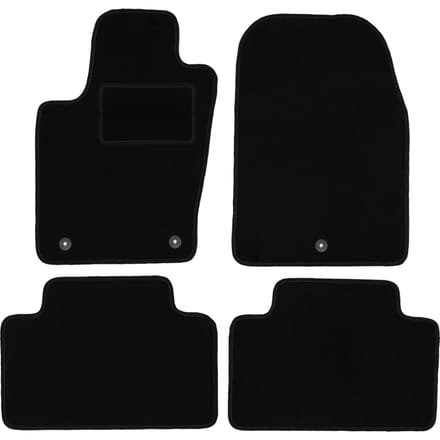 Zwarte velours vloermatten voor: Dodge Durango III off-road (2010-)