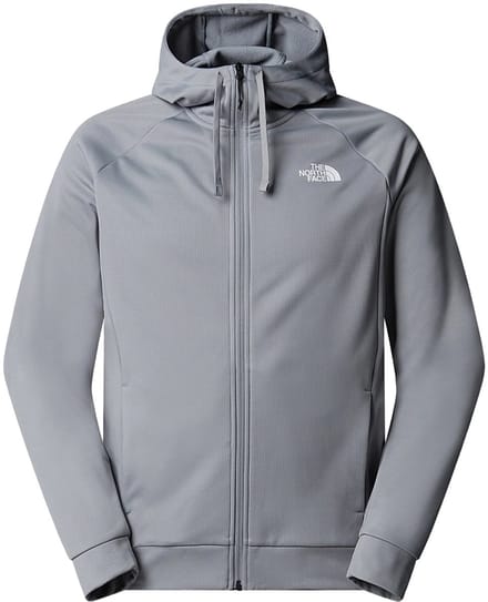 The north face reaxion 2.0 hooded full zip jack in de kleur grijs.