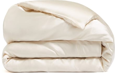 Dore & Rose - Dekbedovertrek (200 x 220) - 100% Premium Ademend Zijde - Champagne
