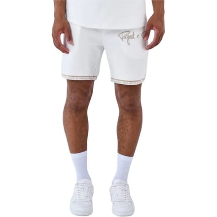 Korte broek met geborduurd logo Project X Paris