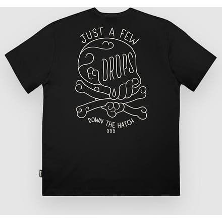 The Dudes Drops Classic Premium T-Shirt zwart