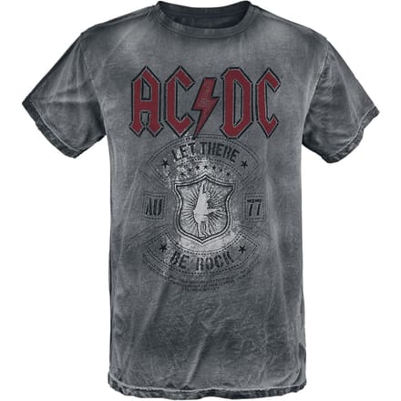AC/DC T-shirt - Let There Be Rock - S tot 4XL - voor Mannen - grijs