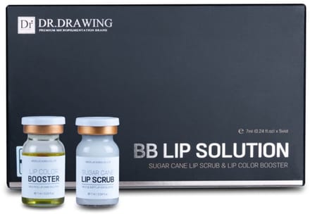 Dr. Drawing - BB Lip Solution - Lip Scrub 3x 7ml - Lip Booster 2x 7ml