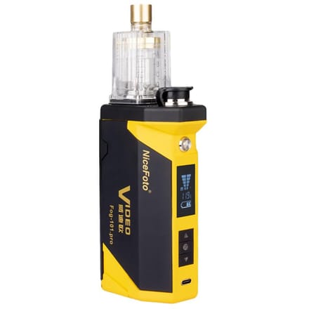 NiceFoto Fog-101.Pro Draagbare Rookmachine Professionele Rookmachine met Afstandsbediening 5 LED geel