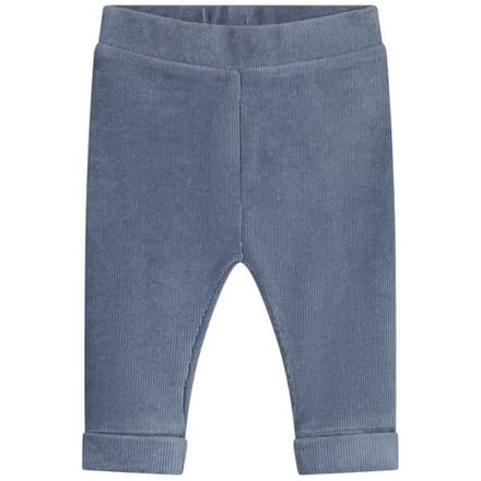 Prénatal newborn broek velours Steel Blue 68 heren