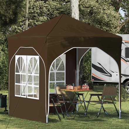 vidaXL - Pop-up - Feesttent - 192 - x - 192 - x - 245 - cm - Taupe