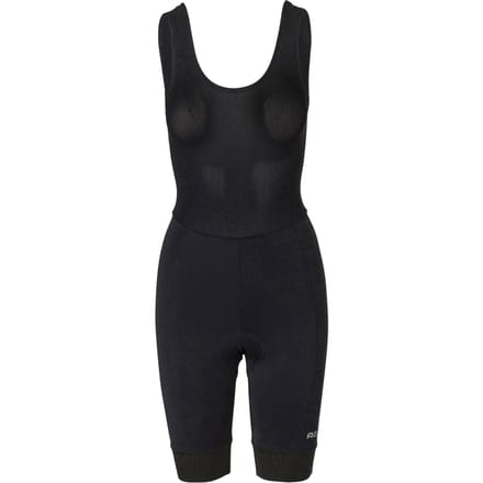 AGU Essential - Bibshort - Fietsbroek - Wielrenbroek - Dames - Zwart - Core Pad zeem - Mesh bretels - Elastische manchetten - Reflecterende details - S