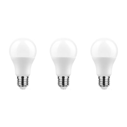 Technik E27 LED Lamp 11.1W - 1055lm - 2700K - Warm Wit - LED Globe A60 - Vervangt 75W Halogeen Gloeilamp - 3 stuks