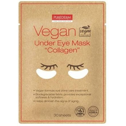 Purederm Vegan Oogpads Met Collageen 30St