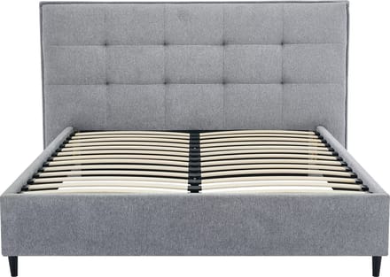 Vente-unique Bedframe stof grijs 180 x 200 cm NIRPIO